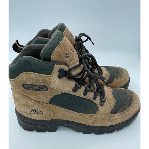 Columbia Hurricane Creek Mens Hiking Boots Waterproof Brown Green Size 7.5 Scout main image 5